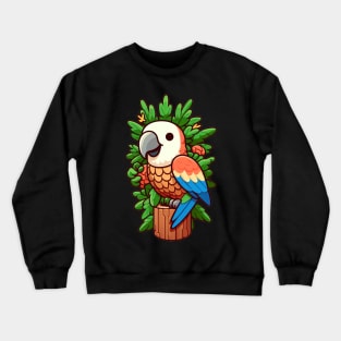 Tropical Harmony: Pineapple Parrot Paradise Crewneck Sweatshirt